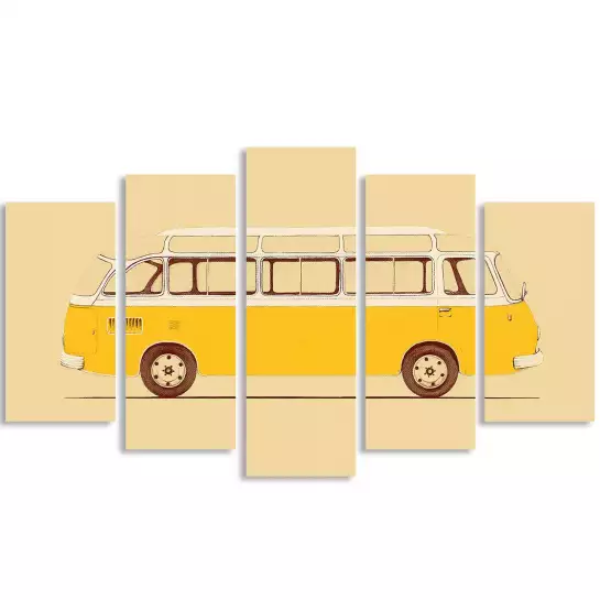 Yellow van - affiche voiture