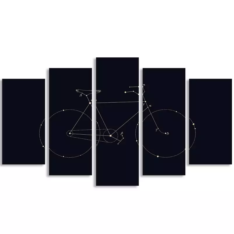 Bike constellation - poster astronomie