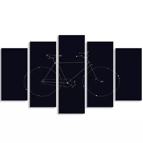 Bike constellation - poster astronomie