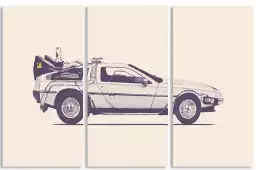 Delorean - poster voiture