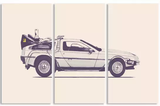 Delorean - poster voiture