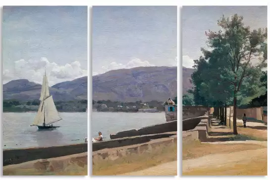 Geneve par Camille Corot - repro tableaux