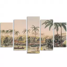 Tahiti Matavae au 19eme siècle - tableau célèbre