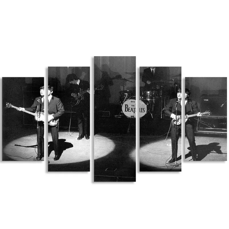 The beatles à l'Olympia en 1964 - photos noir et blanc célébrités