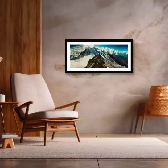 Photo panoramique du Mont blanc - tableau montagne