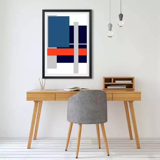 Inspi Mondrian - tableau géométrique