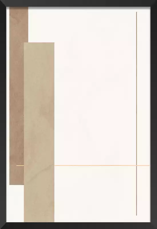 Simple beige - tableau géométrique