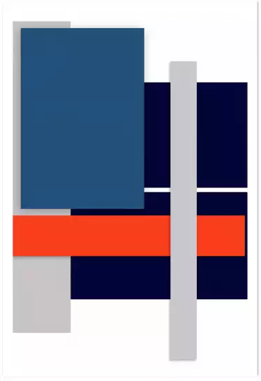 Inspi Mondrian - tableau géométrique