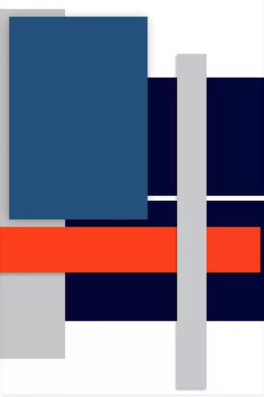 Inspi Mondrian - tableau géométrique