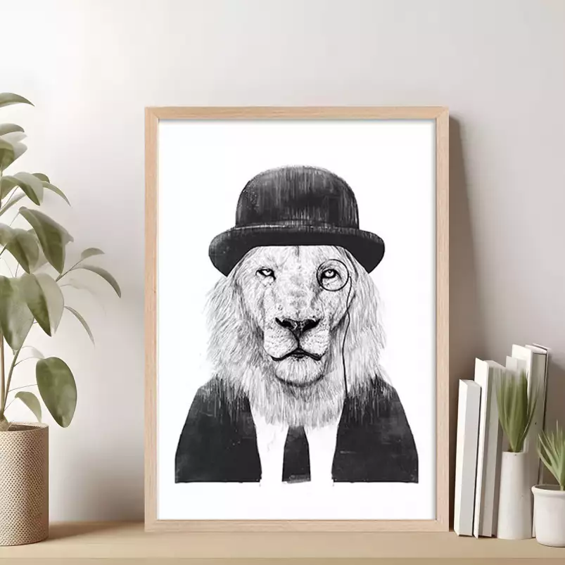 Gentleman lion - animaux déguisé