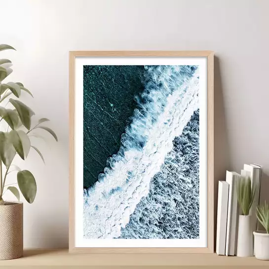 Mousse - tableau paysage mer
