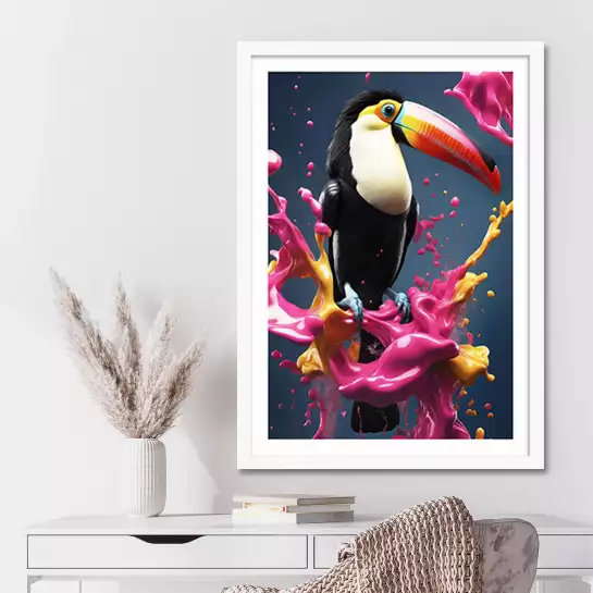 Color toucan - poster animaux