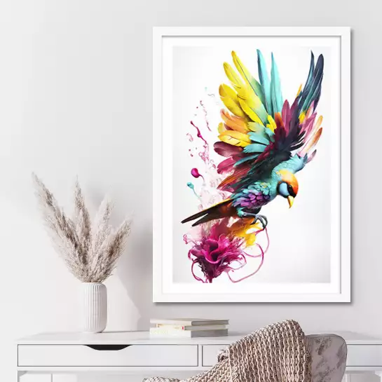 Color colibri - affiche oiseaux