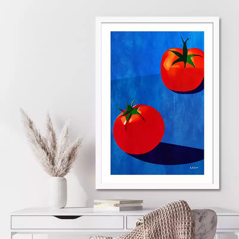 Deux Tomates - affiche fruits et legumes