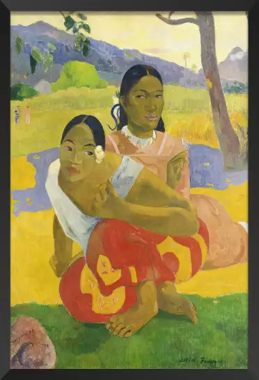 Nafea Faa de Paul Gauguin - affiche de tableau celebre