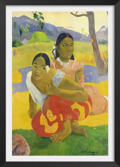 Nafea Faa de Paul Gauguin - affiche de tableau celebre