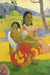 Nafea Faa de Paul Gauguin - affiche de tableau celebre