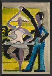 Pirouetting Dancer par Ernst Ludwig Kirchner - tableau celebre