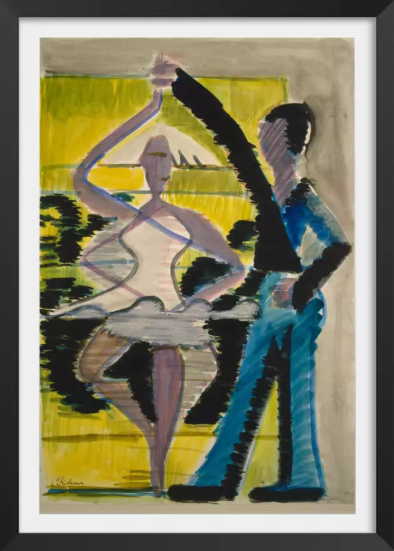 Pirouetting Dancer par Ernst Ludwig Kirchner - tableau celebre