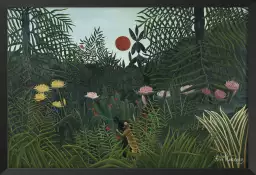 Forêt vierge d' Henri Rousseau - tableau celebre