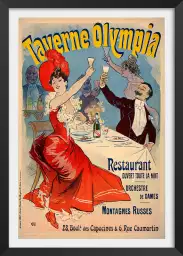 Olympia Restaurant par Jules Cheret - affiche de tableau celebre