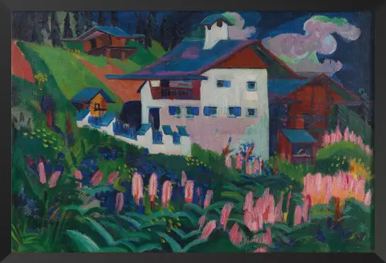 La maison dans la prairie d' Ernst Ludwig Kirchner - tableau celebre