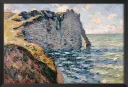 La porte d' Aval à Etretat - peintre monet