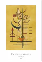 Curved tips par Wassily Kandinsky - tableau celebre