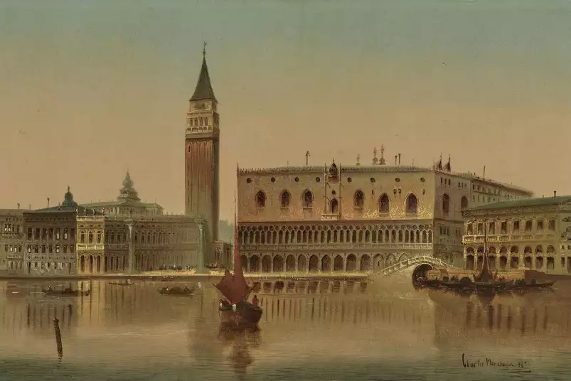 Vue du Palais des Doges et de la Piazzetta - tableau de venise