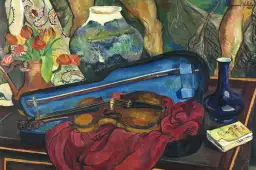 La boite à violon de Suzanne Valadon - tableau celebre