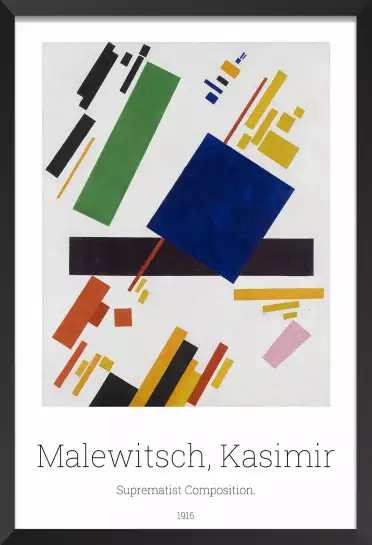Suprematist par Kasimir Malewitsch - tableau celebre