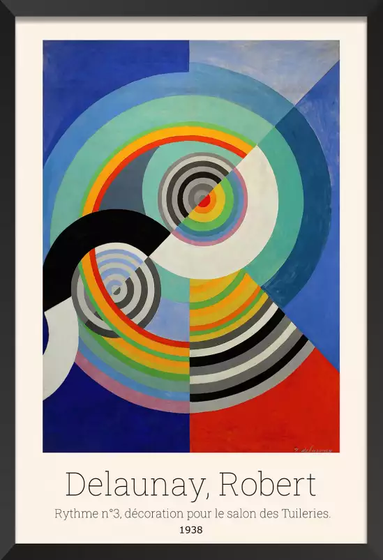 Rythme 3 par Robert Delaunay - tableau celebre