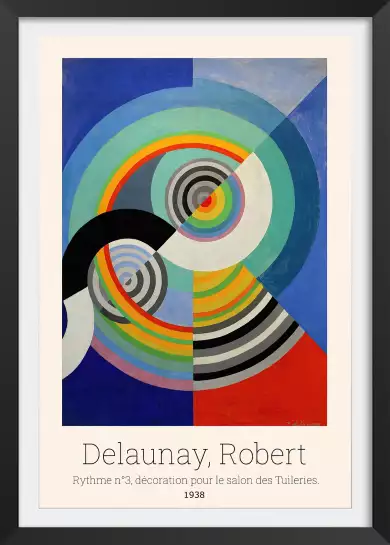 Rythme 3 par Robert Delaunay - tableau celebre