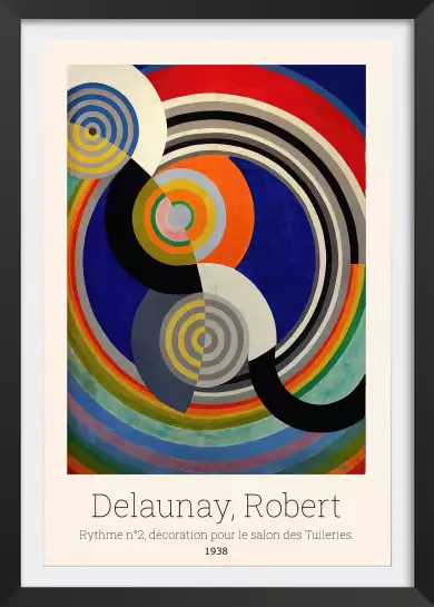 Rythme2 par Robert Delaunay - tableau celebre