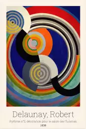 Rythme2 par Robert Delaunay - tableau celebre