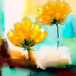 Fleure - tableau aquarelle