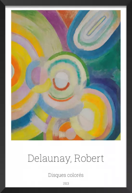 Disques colorés par Robert Delaunay - tableau celebre