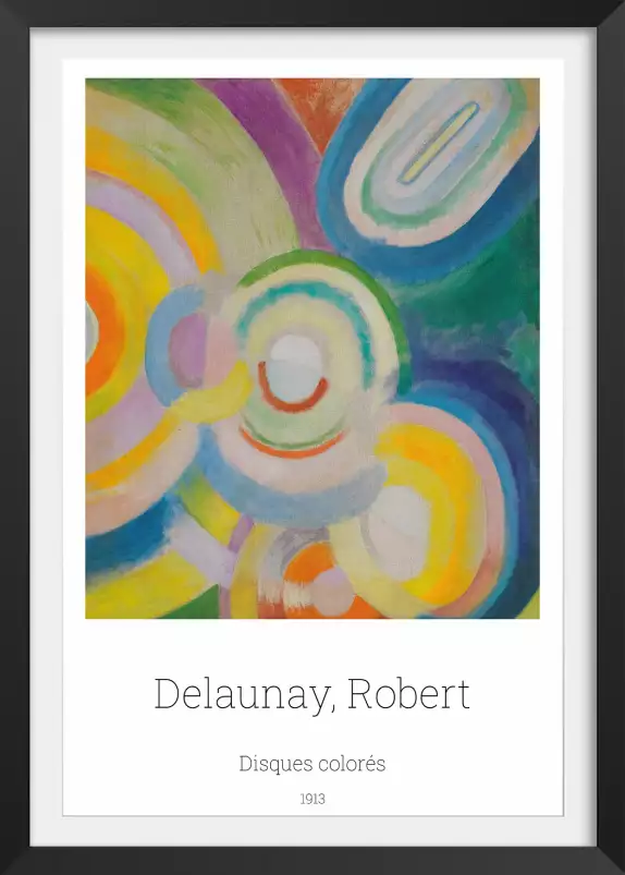 Disques colorés par Robert Delaunay - tableau celebre