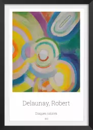 Disques colorés par Robert Delaunay - tableau celebre