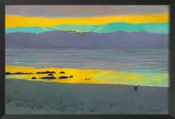 Coucher de soleil jaune et vert de Félix Vallotton - tableau celebre