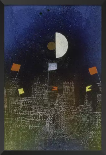 Flagged Town par Paul Klee - tableau celebre