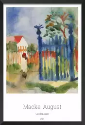 Garden gate par August Macke - tableau celebre