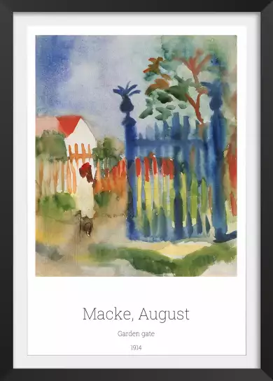 Garden gate par August Macke - tableau celebre