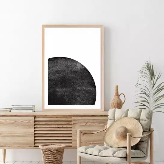 eclipse - affiche art geometrique