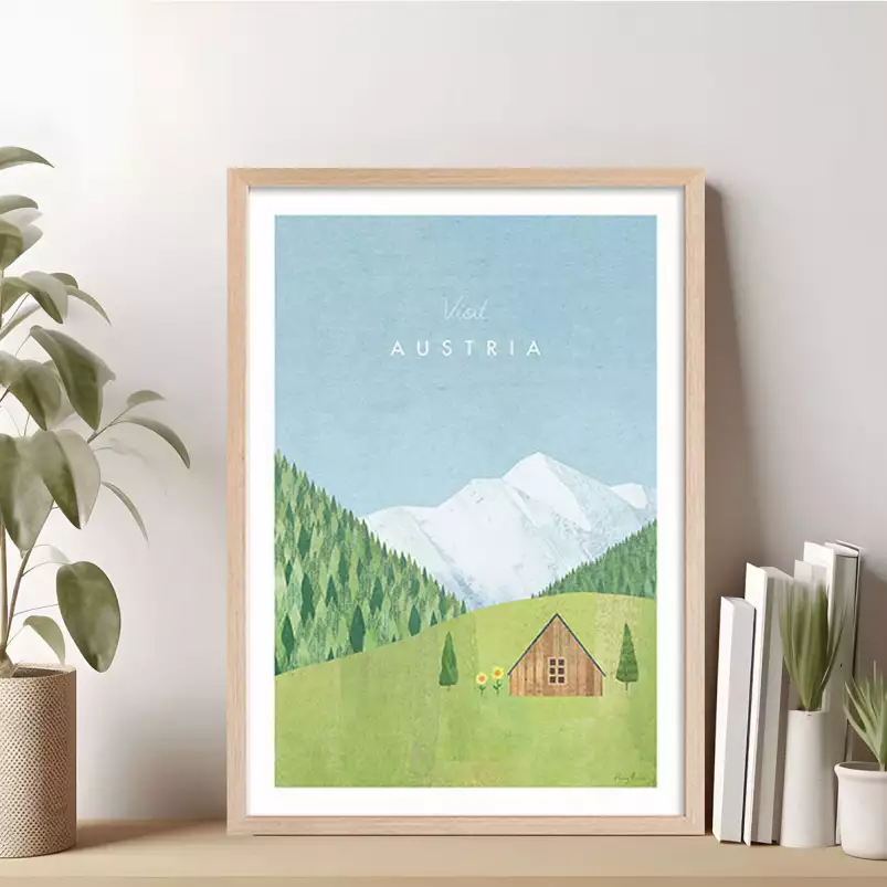 Autriche vintage - tableau paysage