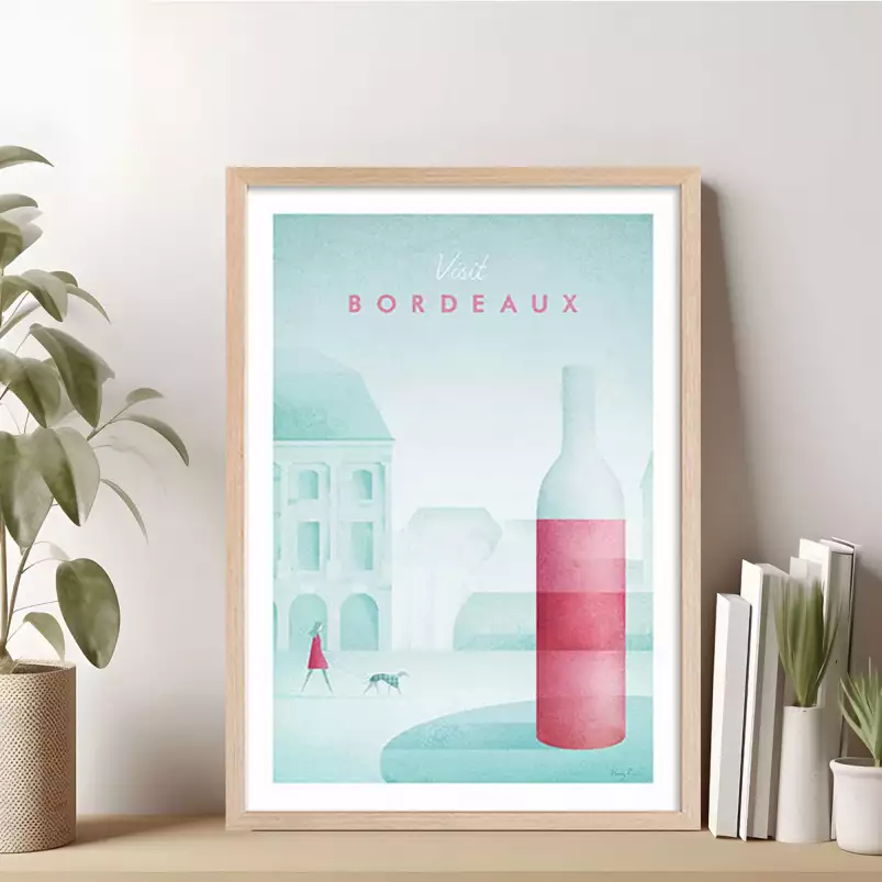 Bordeaux vintage - poster architecture