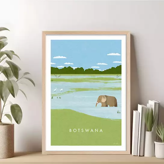 Botswana vintage - tableau paysage