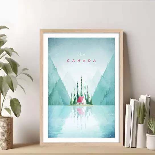 Lac au Canada - poster monde