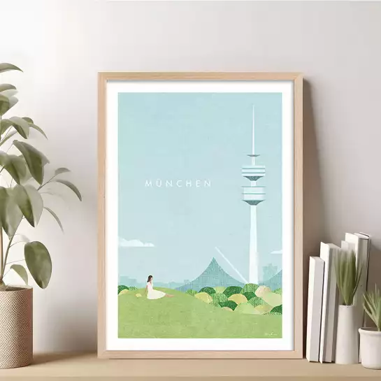 Munich vintage - affiche retro vintage