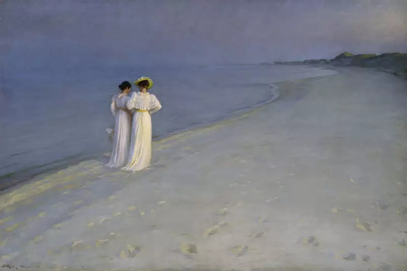 Soirée d' été de Peter Kroyer - tableau celebre